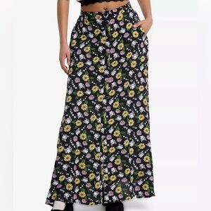 Thorn & Fable Ghost Butterflies & Flowers‎ Maxi Skirt Hot Topic